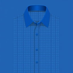 A trendy design for a small checkered blue shirt with tiny blue squares