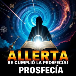 A dramatic YouTube thumbnail featuring a bold and eye-catching design that reads 'ALERTA: Se Cumplió la Profecía!' in large, striking letters