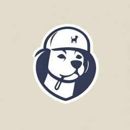 Logo for 'Don Perros', featuring a stylish cap and a dog leash. The design should convey a sense of pet-friendly sophistication and playfulness.