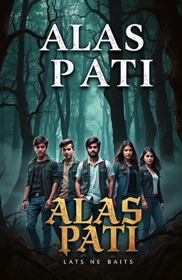 A book cover for 'ALAS PATI', depicting a dark and eerie forest atmosphere