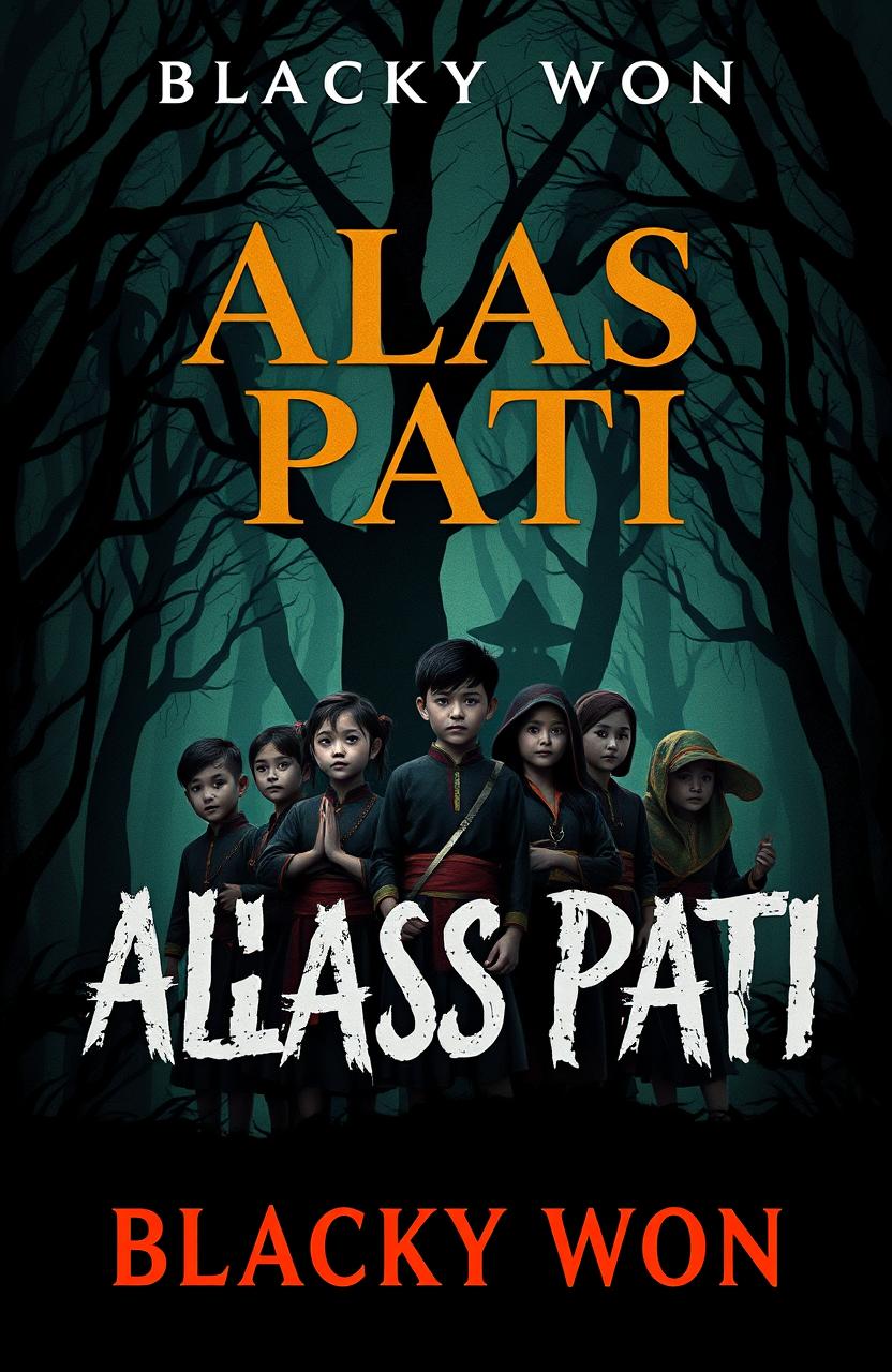 A captivating book cover design titled 'ALAS PATI' by author Blacky Won