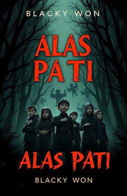 A captivating book cover design titled 'ALAS PATI' by author Blacky Won