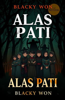 A captivating book cover design titled 'ALAS PATI' by author Blacky Won