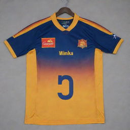 Create a Sri Lankan cricket team jersey with the name Manikya and the number 105 prominently displayed.