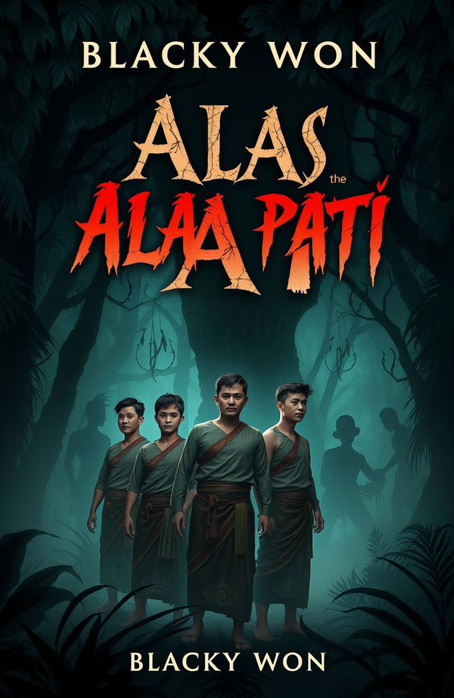 A book cover design for 'ALAS PATI' by Blacky Won