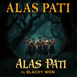 A book cover design for 'ALAS PATI' by Blacky Won