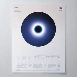 A detailed, high-quality image featuring a scientific poster background with a smooth, eye-catching gradient color, from light at the top to dark at the bottom, leaving a spacious central area for a prominent logo placement.