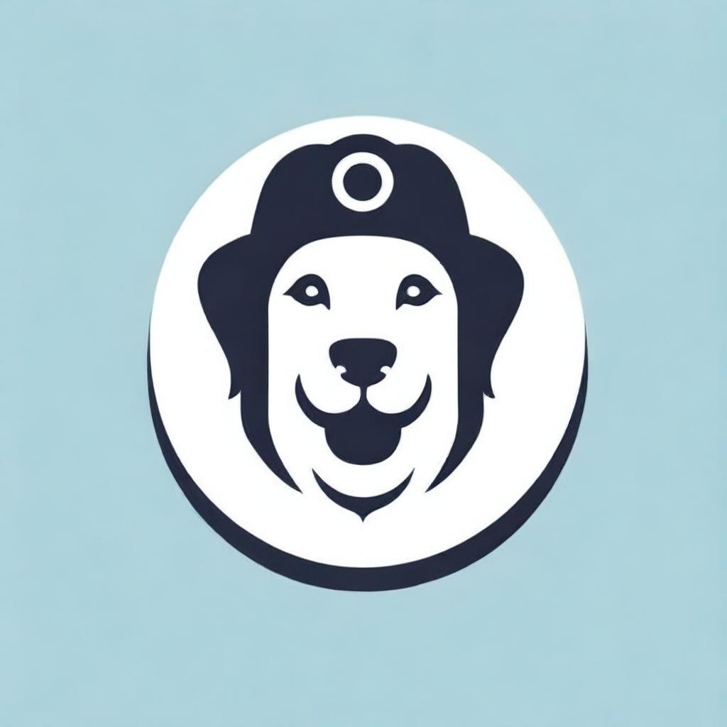 Generate a logo with the text 'Don Perros'. Incorporate a leash into the design of the letter 'O'. Include a cap and ensure the overall style is adventurous.