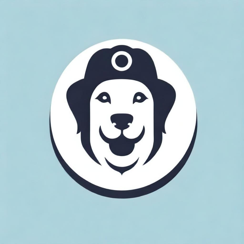 Generate a logo with the text 'Don Perros'. Incorporate a leash into the design of the letter 'O'. Include a cap and ensure the overall style is adventurous.