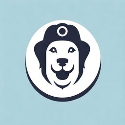 Generate a logo with the text 'Don Perros'. Incorporate a leash into the design of the letter 'O'. Include a cap and ensure the overall style is adventurous.