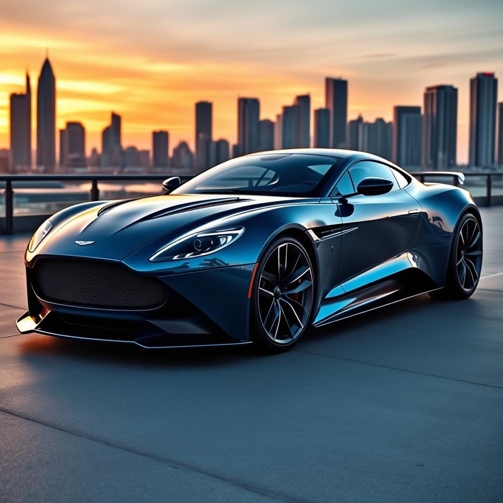 A stunning dream car design that blends the elegance of Aston Martin with the aggressive styling of McLaren