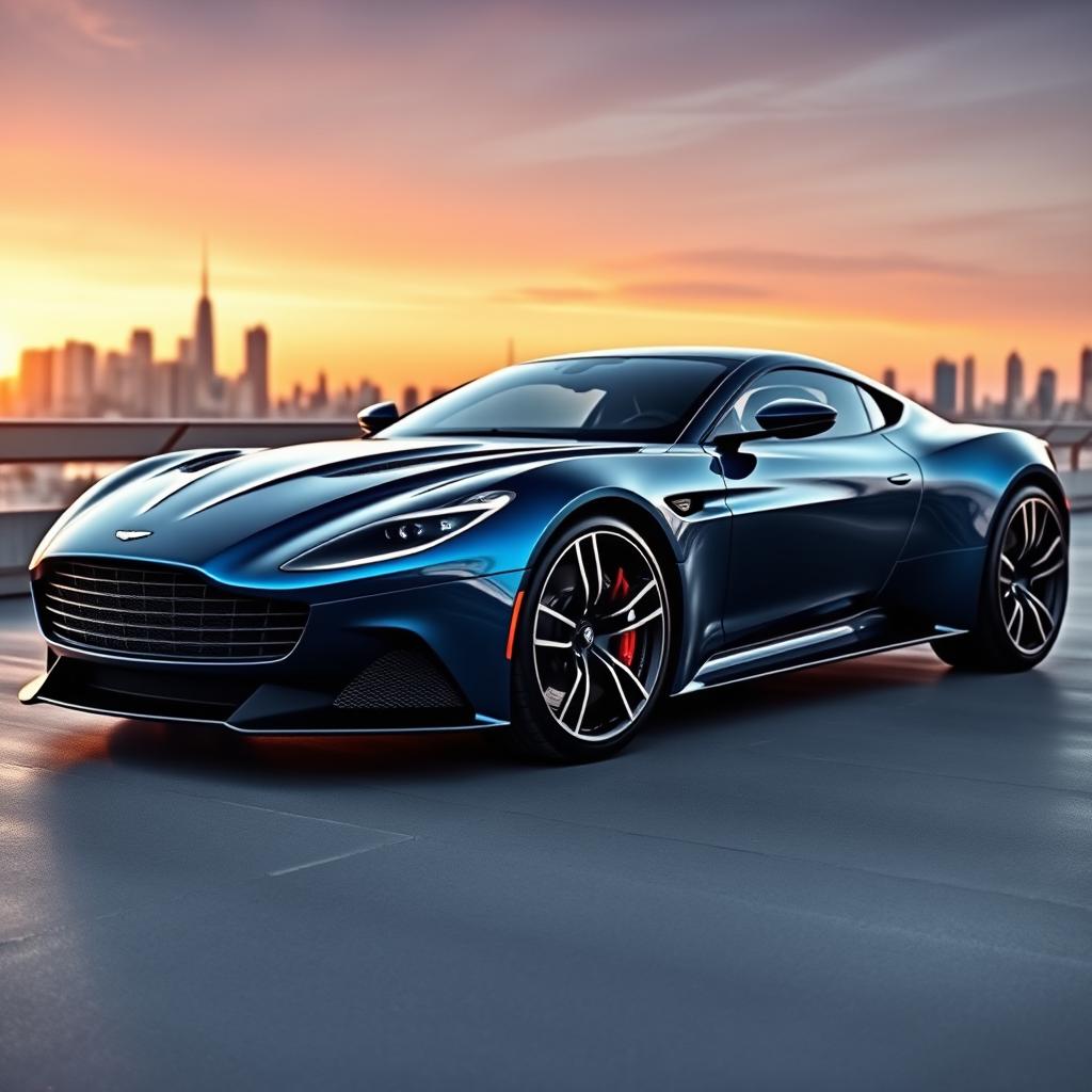 A stunning dream car design that blends the elegance of Aston Martin with the aggressive styling of McLaren