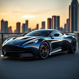 A stunning dream car design that blends the elegance of Aston Martin with the aggressive styling of McLaren