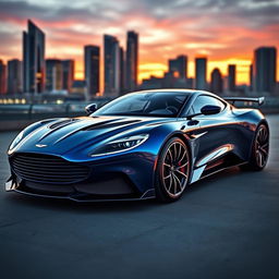 A stunning dream car design that blends the elegance of Aston Martin with the aggressive styling of McLaren