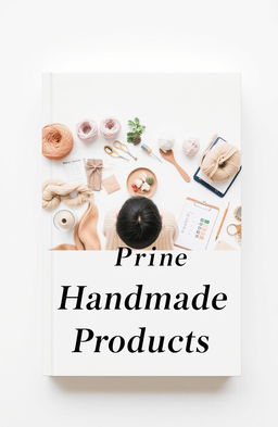 A minimalist book cover design featuring the title 'How to Price Handmade Products'