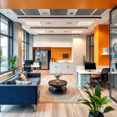 Modern Office Interior Design Ideas for 45 Square Meters