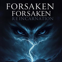 A striking cover for the title 'Forsaken Reincarnation', focusing on the theme of the void