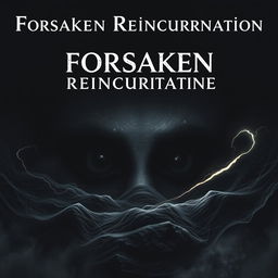 A striking cover for the title 'Forsaken Reincarnation', focusing on the theme of the void