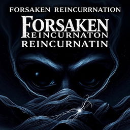 A striking cover for the title 'Forsaken Reincarnation', focusing on the theme of the void