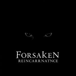 A striking cover for 'Forsaken Reincarnation' set against a deep black void