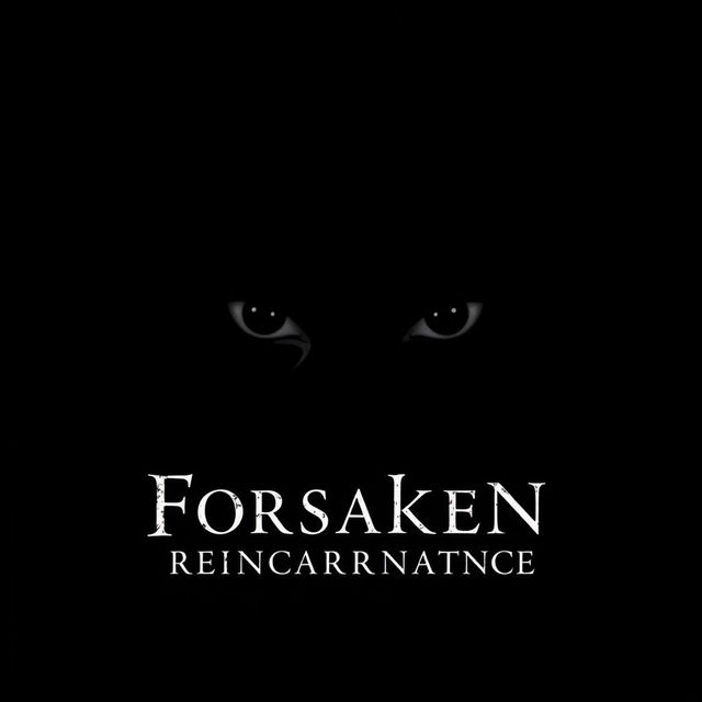 A striking cover for 'Forsaken Reincarnation' set against a deep black void