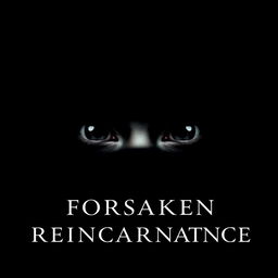 A striking cover for 'Forsaken Reincarnation' set against a deep black void