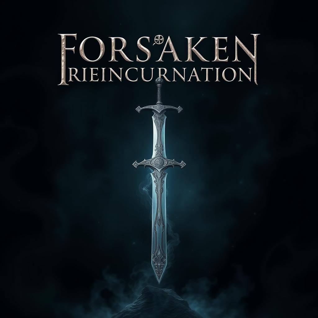 An intriguing cover for 'Forsaken Reincarnation' that embodies the theme of the void