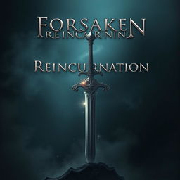 An intriguing cover for 'Forsaken Reincarnation' that embodies the theme of the void