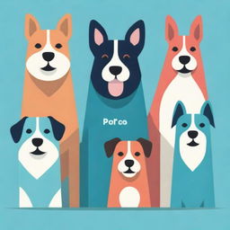 A pack of diverse, spirited dogs labeled with the bold name 'Don Perros'.