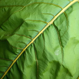 An artistic representation of an old leaf texture, showcasing intricate details like veins, faded colors, and slight imperfections that capture the essence of age and nature