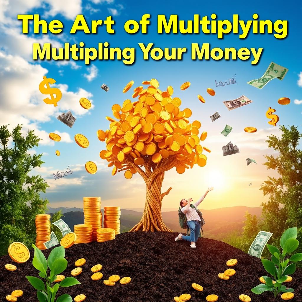 A visually striking representation of the concept 'The Art of Multiplying Your Money