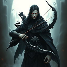 Create a Dungeons and Dragons character named Aron, a fallen aasimar who embodies the dark arts