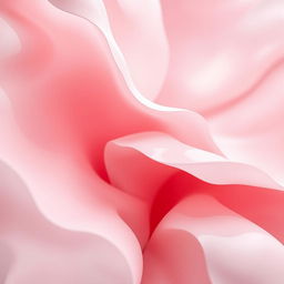 An abstract artistic representation focusing on the beauty of natural forms, featuring soft, delicate shades of pink resembling petals and organic shapes