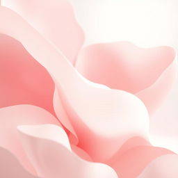 An abstract artistic representation focusing on the beauty of natural forms, featuring soft, delicate shades of pink resembling petals and organic shapes