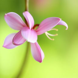 A soft and artistic representation of a pair of exquisite pink flowers, with petals gently curling outward