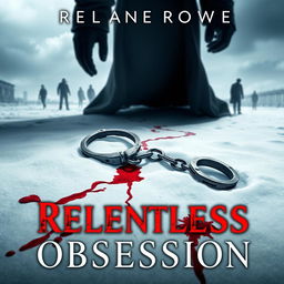 A compelling book cover for the dark romance titled 'Relentless Obsession'