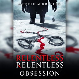 A compelling book cover for the dark romance titled 'Relentless Obsession'