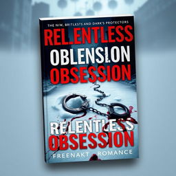 A captivating book cover for the dark romance titled 'Relentless Obsession'