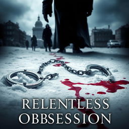 A dark romance book cover titled 'Relentless Obsession'