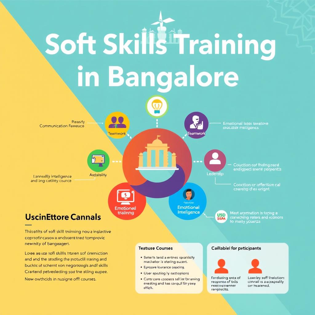 An engaging infographic depicting 'Soft Skills Training in Bangalore'