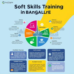 An engaging infographic depicting 'Soft Skills Training in Bangalore'