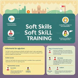 An engaging infographic depicting 'Soft Skills Training in Bangalore'