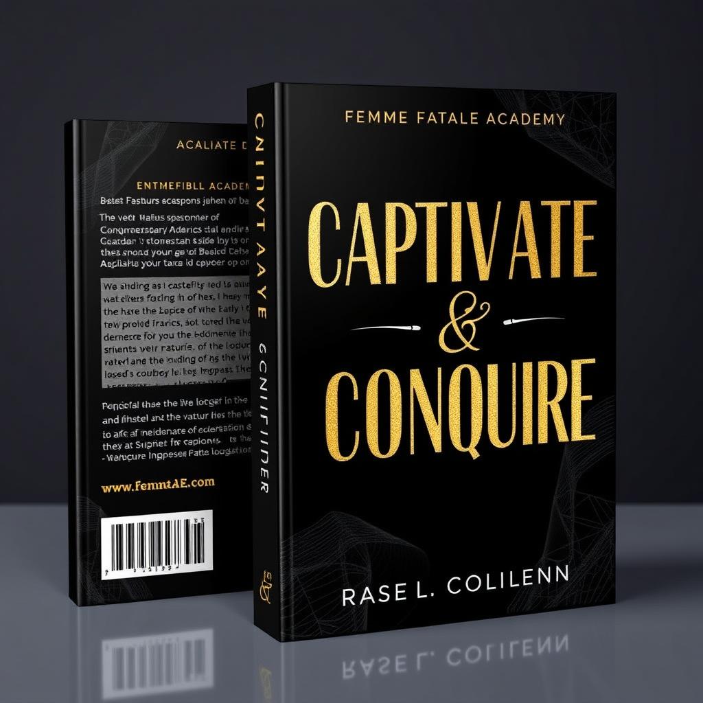 An eye-catching book cover design for 'Captivate & Conquer' by Femme Fatale Academy