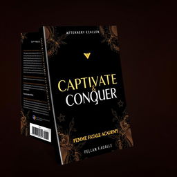 An eye-catching book cover design for 'Captivate & Conquer' by Femme Fatale Academy