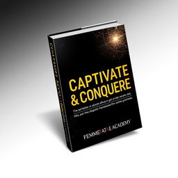 An eye-catching book cover design for 'Captivate & Conquer' by Femme Fatale Academy