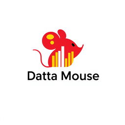 A modern and sleek logo for "Data Mouse", an Instagram account dedicated to metrics and statistics for Disney Parks around the world