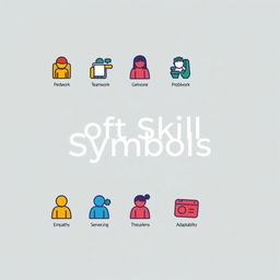 A creative visual representation of 'Soft Skills Symbols'