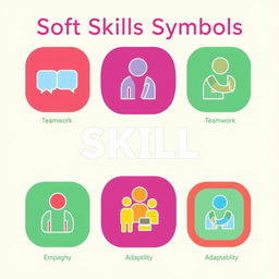 A creative visual representation of 'Soft Skills Symbols'