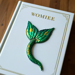 A stunning white book cover featuring a mermaid's tail artistically placed in the center