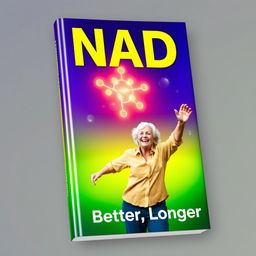A vibrant book cover featuring a stunning gradient background transitioning from dark blue at the top to a vivid green at the bottom